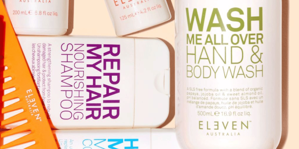 ELEVEN Australia professional shampoo and body-care products available at re:new