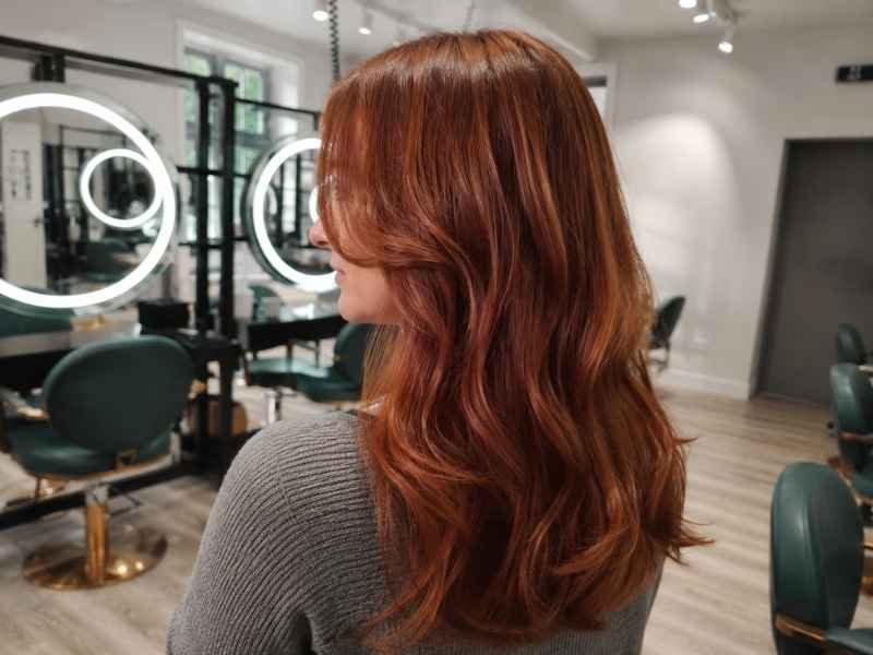 Deep Glow Conditioning Gloss treatment result at re:new Hair & Beauty