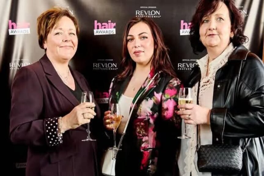 The re:new team at The Hair Awards 2026 in London, where re:new won Best Regional Salon (Midlands)